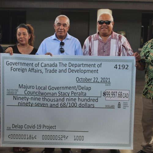 Delap Community to Receive Financing from Government of Canada with assistance from Ministry of Finance, Banking and Postal Services, Division of International Development Assistance (DIDA